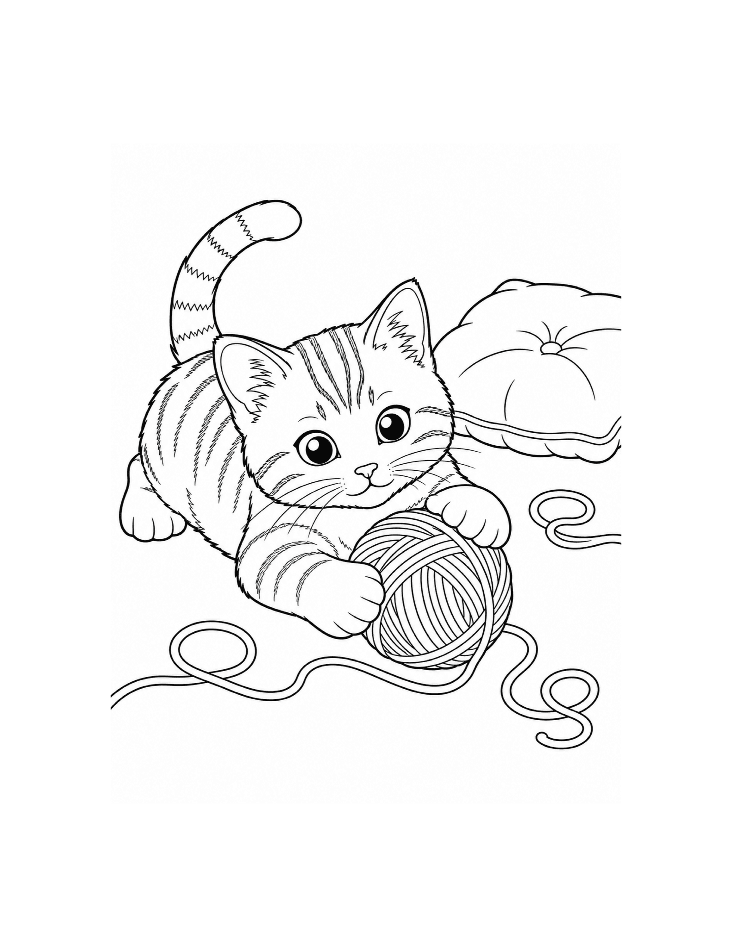 Cat coloring pages cover